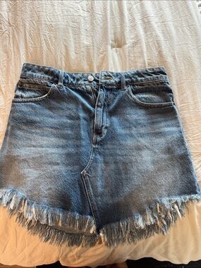 We The Free Blue Denim Jeans with White Waistband Label